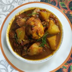 A picture of Egg Curry.