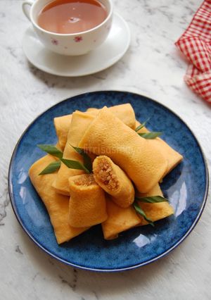 Foto resep Dadar Gulung Wortel isi Unti Kelapa