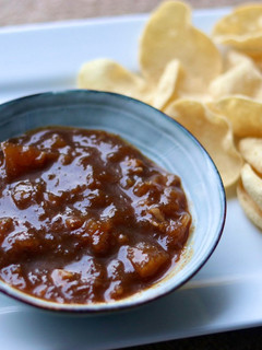 A picture of Mango and banana peel chutney- slow cook 🥭 🍌 🌶.
