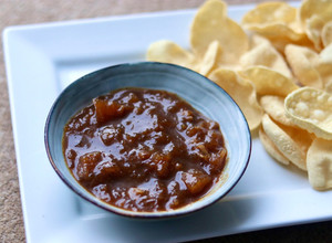 A picture of Mango and banana peel chutney- slow cook 🥭 🍌 🌶.