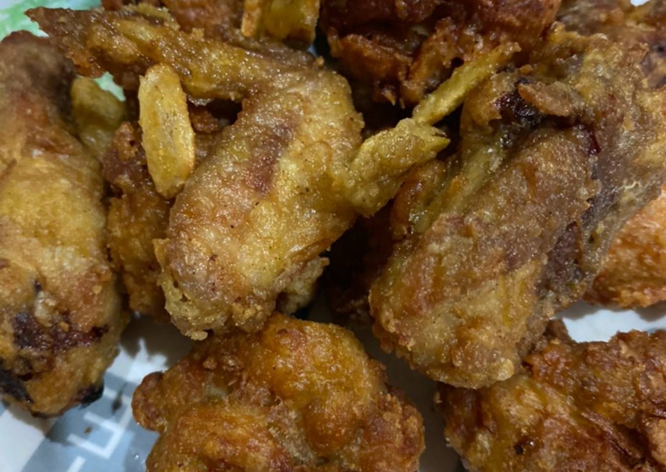 Korean garlic fried chicken