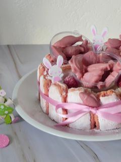 Une photo de Mousse chocolat blanc et ruby