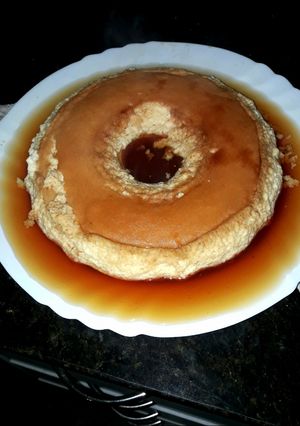 Una foto de Flan casero