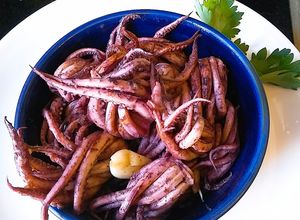 Una foto de Escabeche de tentáculos de calamar