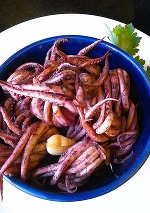 Una foto de Escabeche de tentáculos de calamar