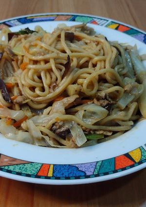 肉絲炒麵 的食譜成品照片