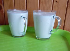 Zdjęcie przepisu Shake bananowy.