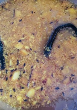 A picture of Coconut moong daal.