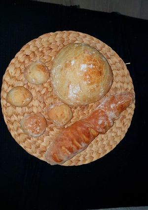 Una foto de Pan redondo 🥖 en panificadora, horneado en horno