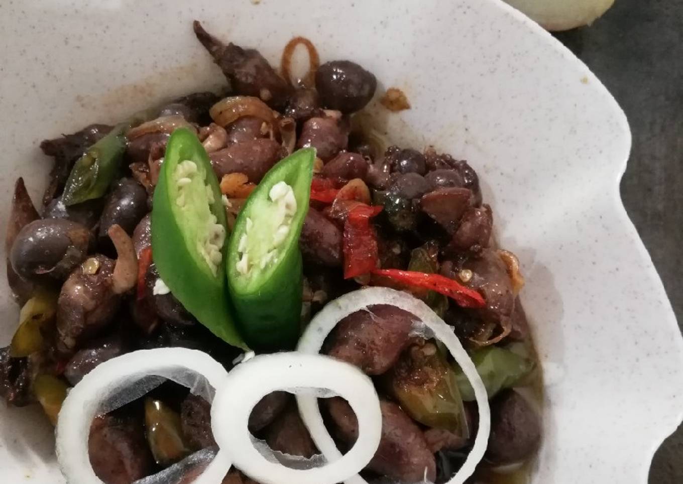 Oseng jantung ayam
