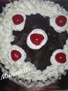 Foto resep Kue ultah blackforest kukus #beranibaking