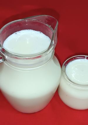 A picture of Nutritious Soy Milk (home-made).