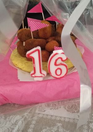 Una foto de Tarta de croquetas