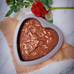 Semolina, oats, cocoa cake A picture of Semolina, oats, cocoa cake.