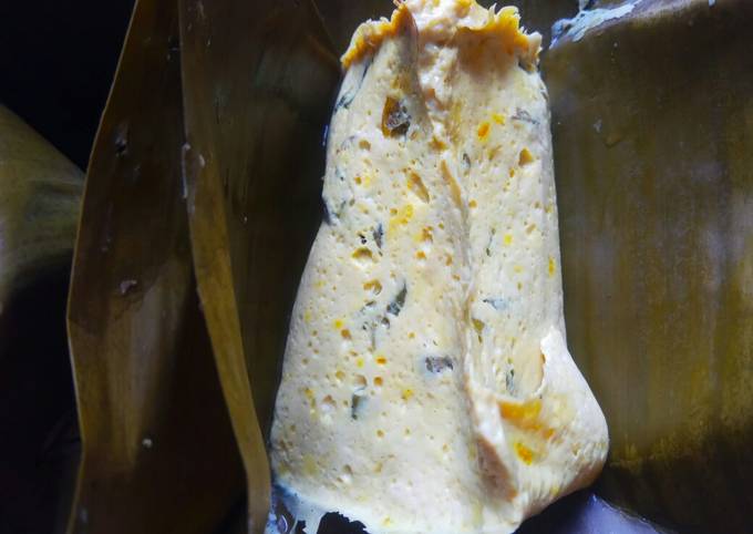 Bagaimana Menyiapkan Pepes Tahu Telur Daging ayam Bumbu Kuning, Lezat
