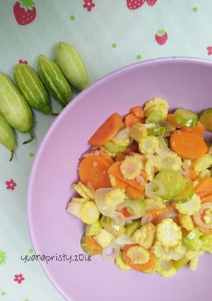 Foto resep 3. Tumis Timun Jepang Babycorn