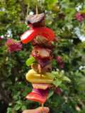 Brochetas de res