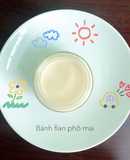 Bánh flan phô mai bản em bé 6m