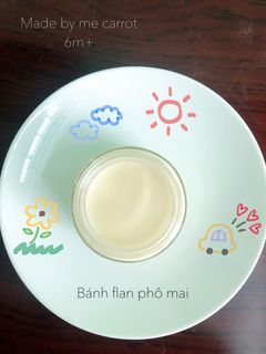 Hình của món Bánh flan phô mai bản em bé 6m.