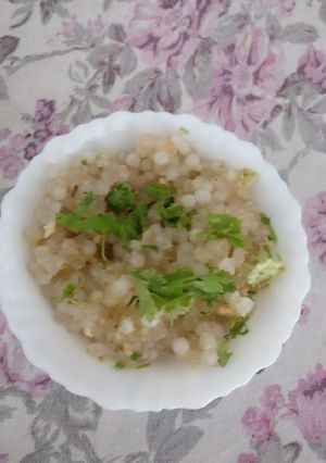 A picture of Sabudana khichdi.