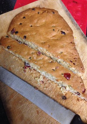 A picture of Cran-Ginger Biscotti.