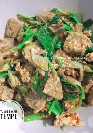 Foto resep Tumis Bayam Tempe