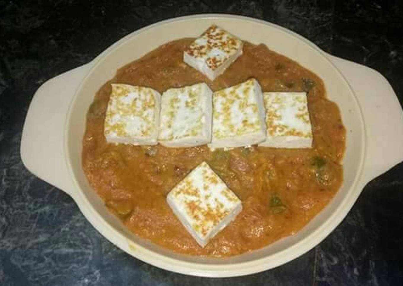 Roasted kadai paneer