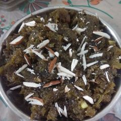 A picture of Lauki/gourd ka halwa.