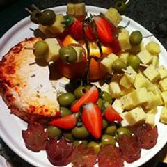 A picture of Cheese platter.