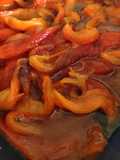 Pimientos morrones asados en freidora de aire