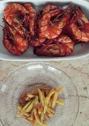 Foto resep Udang Bakar Sambal Mangga