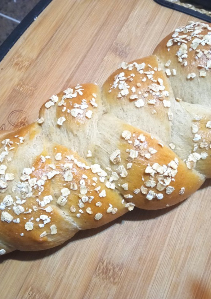 Una foto de Pan trenza con harina integral