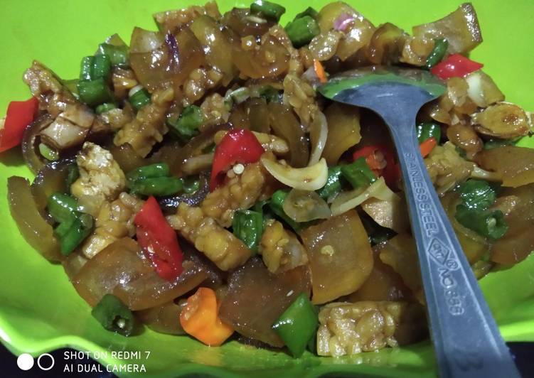 Langkah Menyiapkan Orek Cecek Tempe Kacang Panjang Anti Gagal
