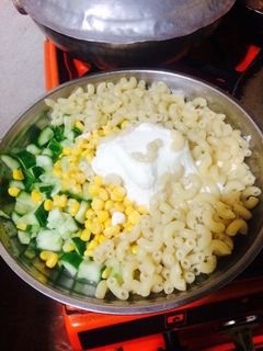 صورة لوصفة سلطة مكرونة صحية🍝