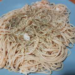 Una foto de Spaghetti con gambas