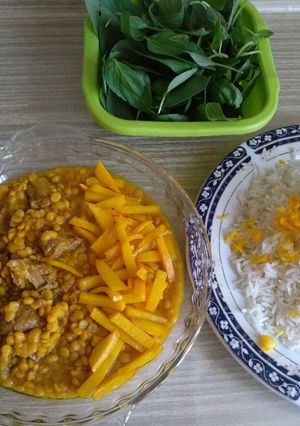 عکسی از دستور قیمه زعفرانی