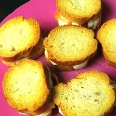 A picture of Cheese Pepperoni Pizza Sandwiches.