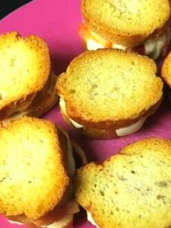 A picture of Cheese Pepperoni Pizza Sandwiches.