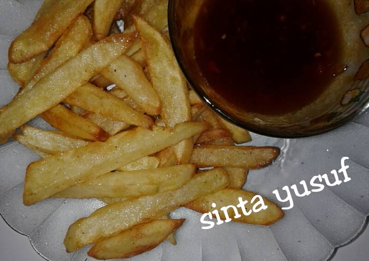 Resep: French fries (kentang goreng) yang Renyah