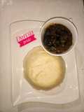 Milky Semolina with Oha Soup