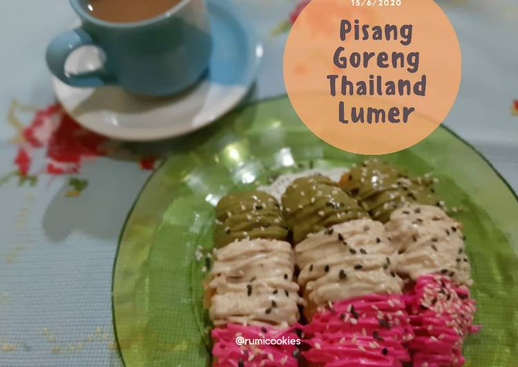 Bagaimana Menyiapkan Pisang Goreng Thailand Lumer, Lezat Sekali