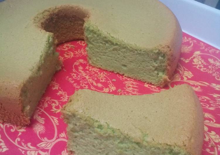 Chiffon Pandan hanya 3 telur