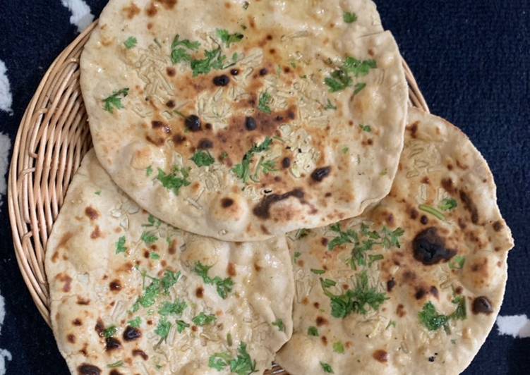 Recipe of Any-night-of-the-week Wheat flour Tawa Garlic Naan