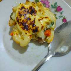 รูปของ Macaroni sayur keju lumer