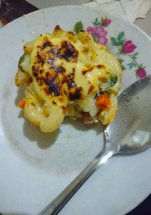 Foto resep Macaroni sayur keju lumer