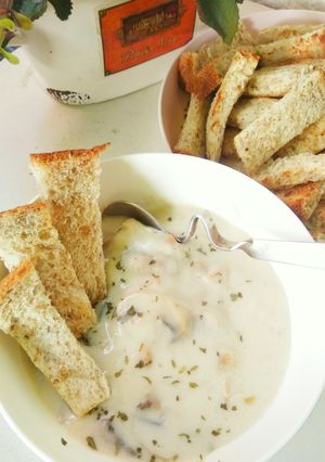 Foto resep Sup Krim Jamur Kancing (Champignon) (86)