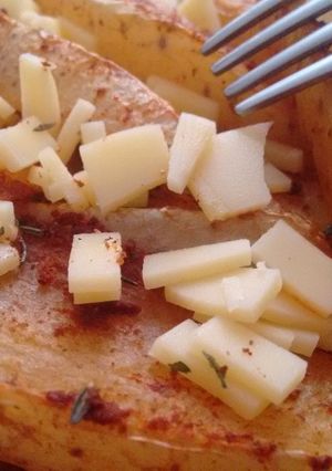 Una foto de Vegpatatas al horno con Agua de Mar