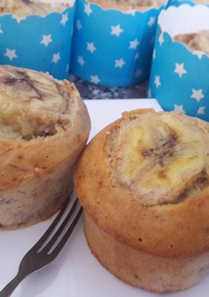 Hình của món Bánh Muffin chuối... thơm ngon bổ dưỡng cho bé lười ăn chuối.