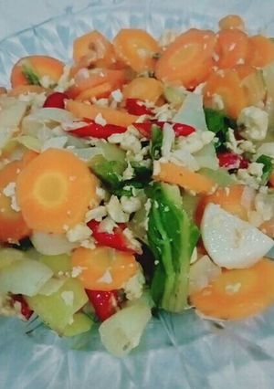 Foto resep Tumis Pokcoy Wortel Telur