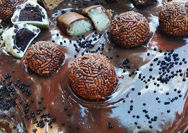 Recipe of Any-night-of-the-week Bolo vulcão de brigadeiro